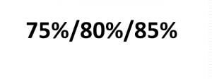75%-80%-85%