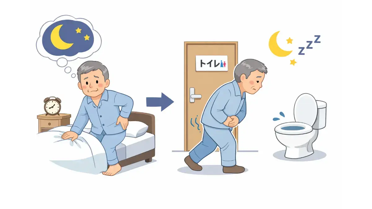 夜間頻尿のイラスト