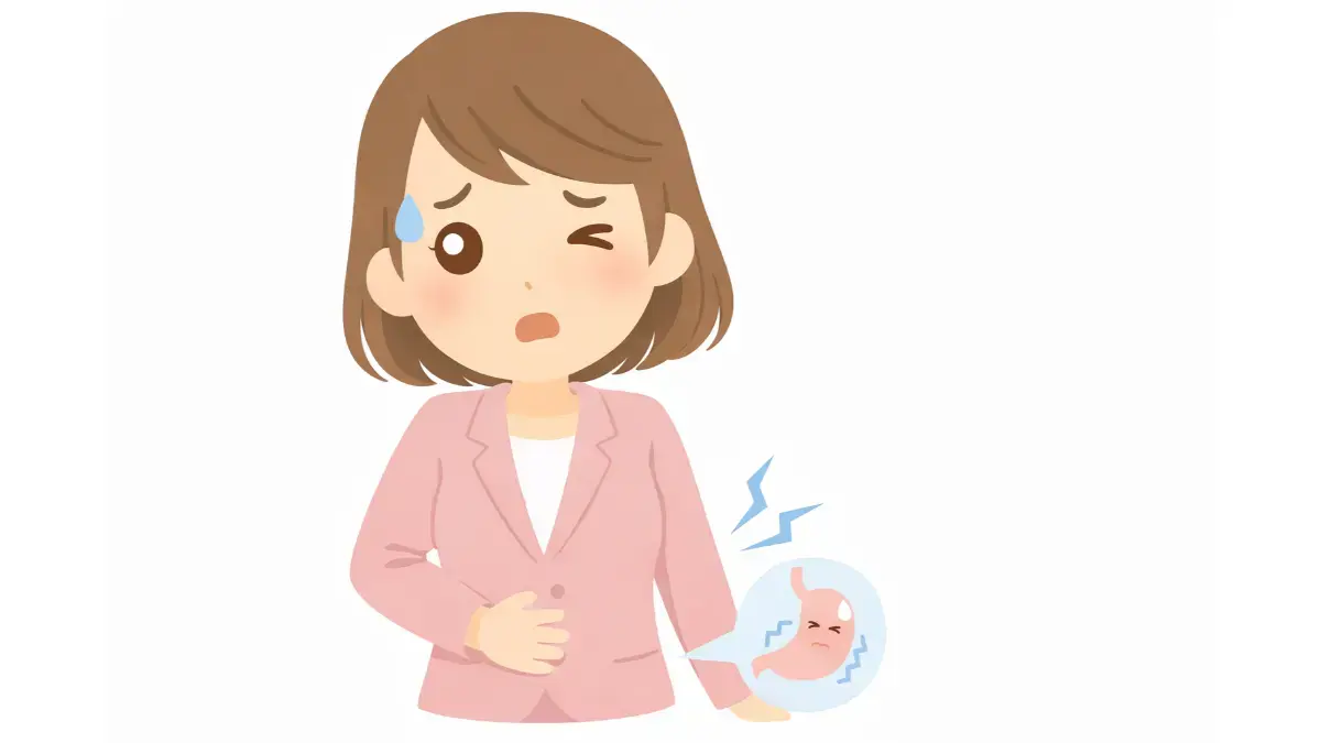 胃もたれの女性