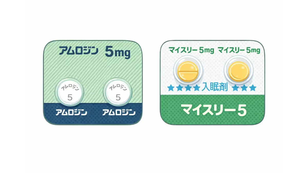 アムロジンとマイスリー