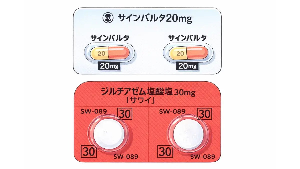 サインバルタとジルチアゼム