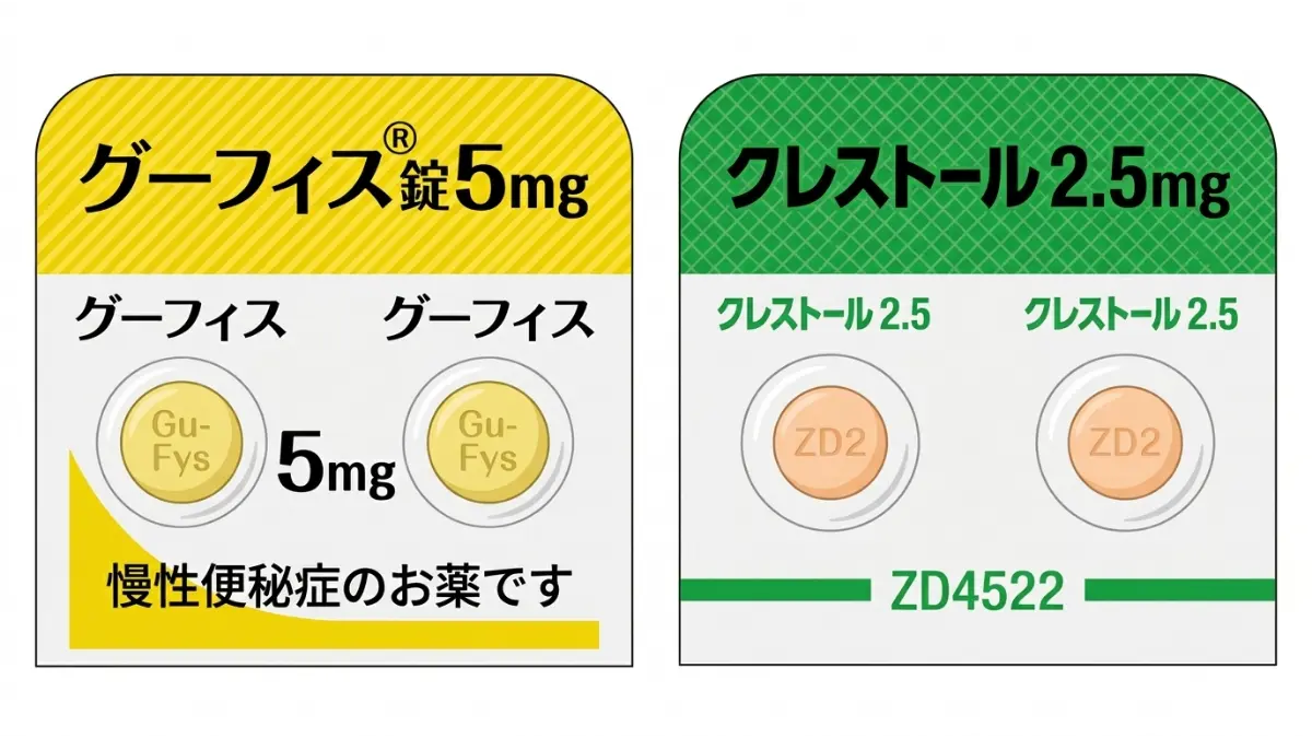 クレストールとグーフィス